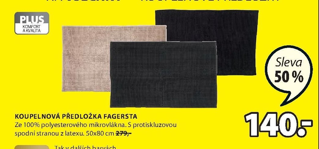 Koupelnová předložka Fagersta