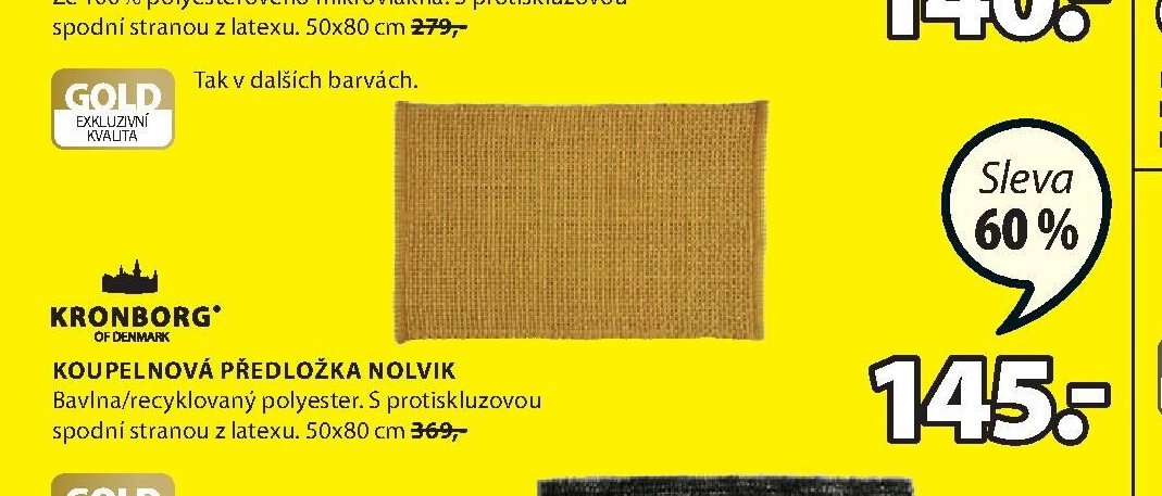 Koupelnová předložka Nolvik
