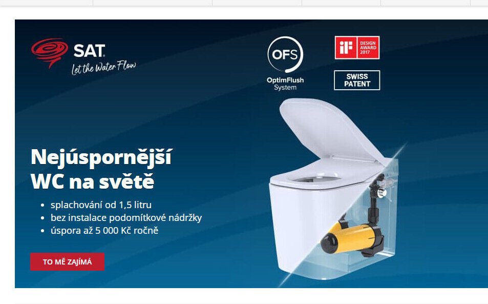 WC s technologií OptimFlush System