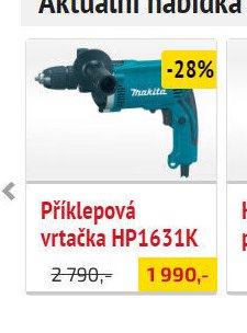 Příklepová vrtačka HP1631K