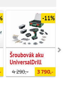 Šroubovák aku UniversalDrill