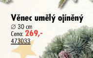 Věnec umělý ojíněný