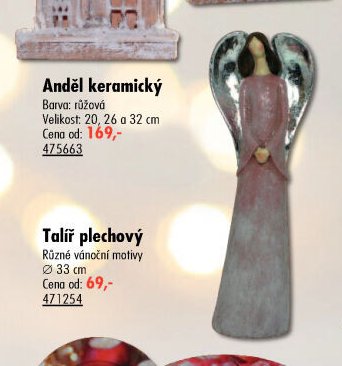 Anděl keramický