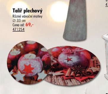 Talíř plechový