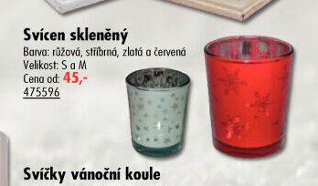 Svícen skleněný