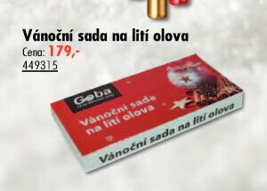Vánoční sada na lití olova