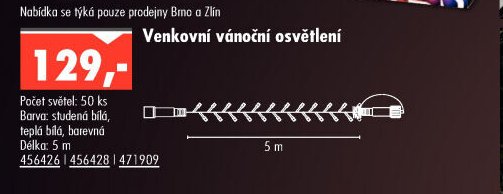 Venkovní vánoční osvětlení