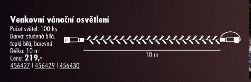 Venkovní vánoční osvětlení