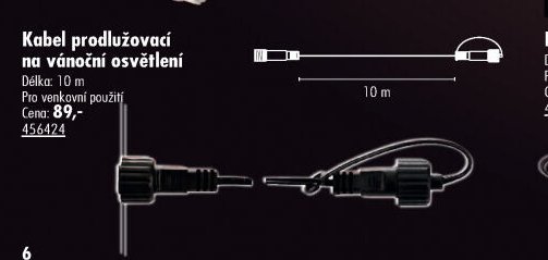 Kabel prodlužovací na vánoční osvětlení
