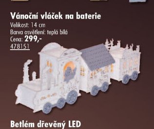 Vánoční vláček na baterie