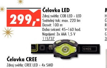 Čelovka LED