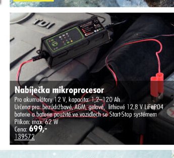 Nabíječka mikroprocesor