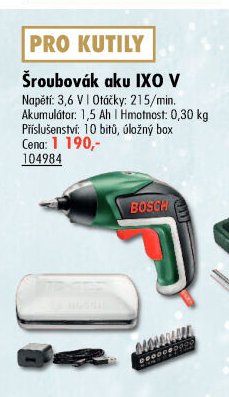 Šroubovák aku IXO V