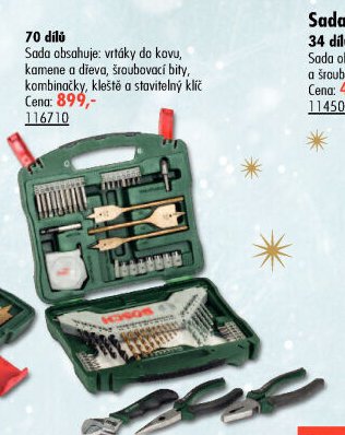 Sada vrtáků a bitů 70 dílů
