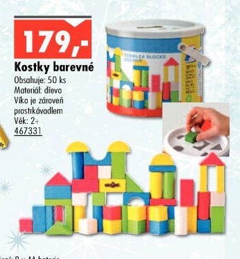 Kostky barevné