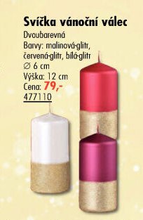 Svíčka vánoční válec