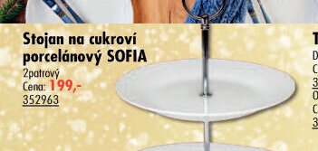 Stojan na cukroví porcelánový SOFIA