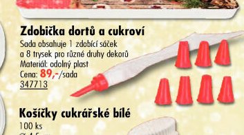 Zdobička dortů a cukroví