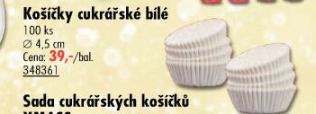 Košíčky cukrářské bílé