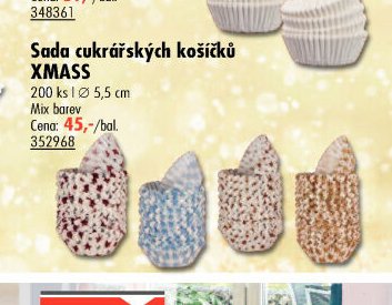 Sada cukrářských košíčků XMASS