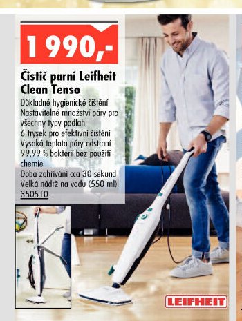 Čistič parní Leifheit Clean Tenso