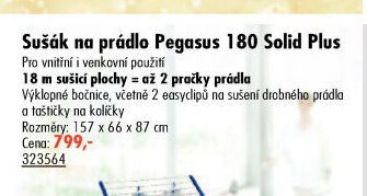 Sušák na prádlo Pegasus 180 Solid Plus