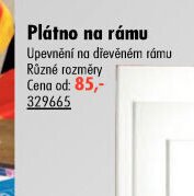 Plátno na rámu