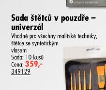 Sada štětců v pouzdře - univerzál