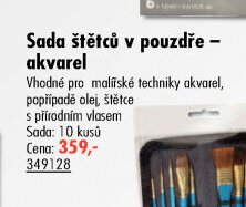 Sada štětců v pouzdře - akvarel