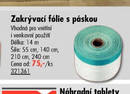 Zakrývací fólie s páskou