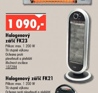 Halogenový zářič FK23