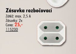 Zásuvka rozbočovací