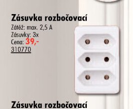 Zásuvka rozbočovací