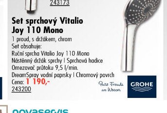 Set sprchový Vitalio Joy 110 Mono