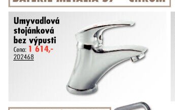 Umyvadlová stojánková bez výpusti