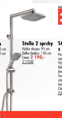 Stella 2 sprchy