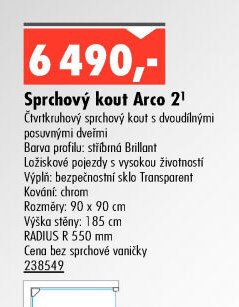 Sprchový kout Arco