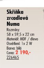 Skříňka zrcadlová Numa