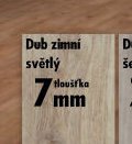 Dub zimní světlý 7mm