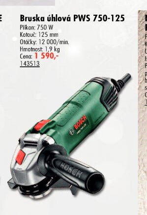 Bruska úhlová PWS 750-125