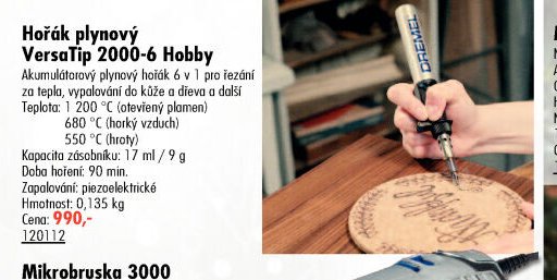 Hořák plynový VersaTip 2000-6 Hobby