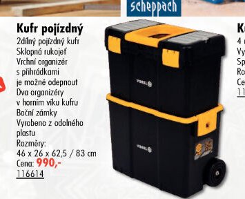 Kufr pojízdný 2dílný pojízdný kufr