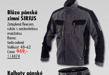 Blůza pánská zimní SIRIUS