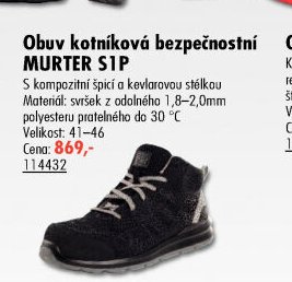 Obuv kotníková bezpečnostní MURTER S1P