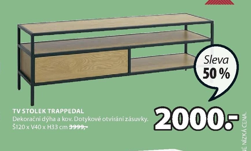 TV stolek TRAPPEDAL