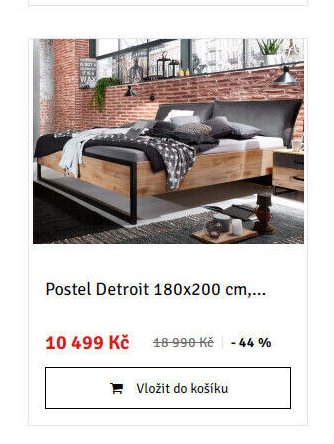 Postel Detroit 180x200 cm,...