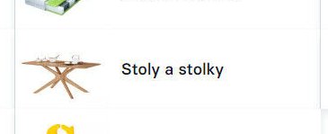 Stoly a stolky