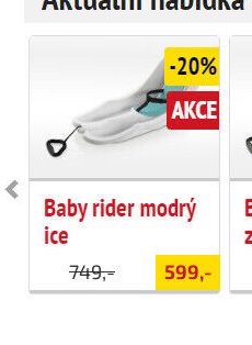 Baby rider modrý ice