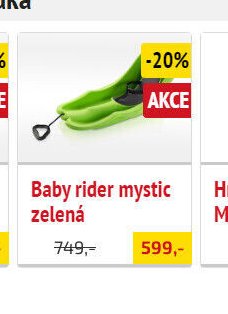 Baby rider mystic zelená