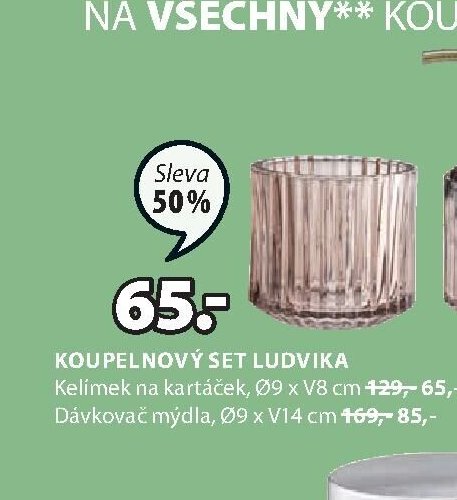 Kelímek na kartáček LUDVIKA